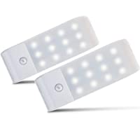 Luces de Noche LED-GPISEN Pack de 2 Luces con Sensor de Movimiento-Lámpara Nocturna USB Recargable-Luz inalambrica…